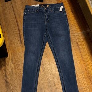 Seven7 Dark Blue Women's Skinny Jeans